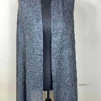Pashmina Shawl, Nepali Pashmina Shawl, Four-ply Wool, [dark Grey Color]