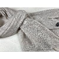 Pashmina Shawl, Nepali Pashmina Shawl, Four-ply Wool, [grey Color]
