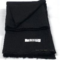 Pashmina Shawl, Nepali Handmade Shawl, In Four Ply Wool, Color Dye [black Color]