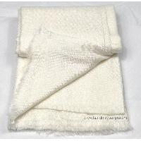 Pashmina Shawl, Nepali Pashmina Shawl, Four-ply Wool, Color [white]