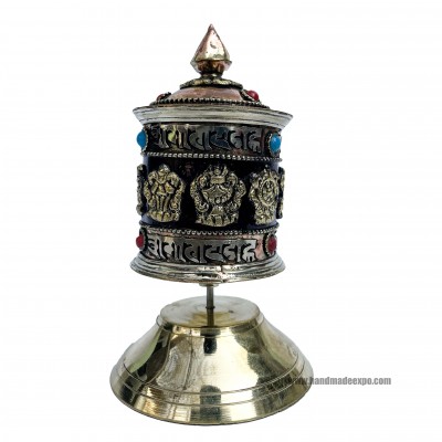Table Prayer Wheel, With Mantra Inside