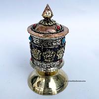Table Prayer Wheel, With Mantra Inside
