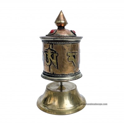 Table Prayer Wheel, With Mantra Inside