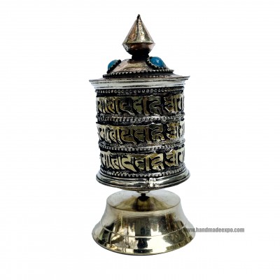 Table Prayer Wheel, With Mantra Inside