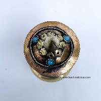 Table Prayer Wheel, With Mantra Inside, [stone Setting]