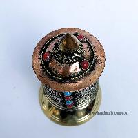 Table Prayer Wheel, With Mantra Inside, [stone Setting]