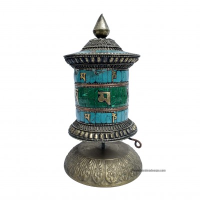 Table Prayer Wheel, With Mantra Inside, []
