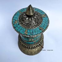 Table Prayer Wheel, With Mantra Inside, []