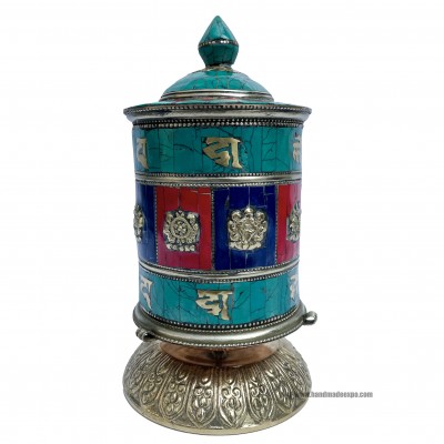 Table Prayer Wheel, With Mantra Inside, []