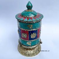 Table Prayer Wheel, With Mantra Inside, []