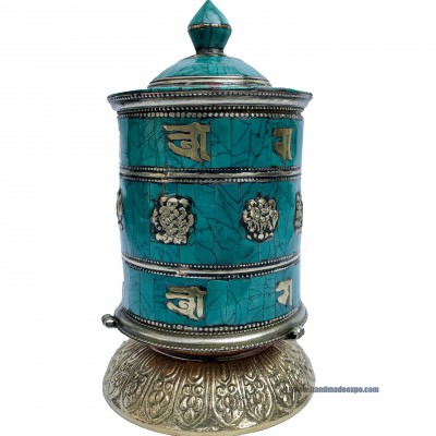 Table Prayer Wheel, With Mantra Inside, []