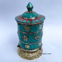 Table Prayer Wheel, With Mantra Inside, []