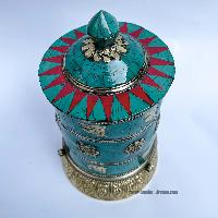 Table Prayer Wheel, With Mantra Inside, []