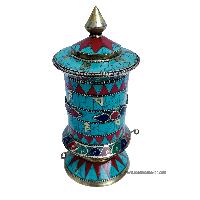 Table Prayer Wheel, With Mantra Inside, [stone Setting]