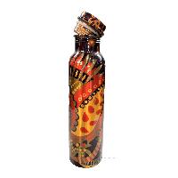 Copper Water [bottle] With Red Leaf Design, [printed]