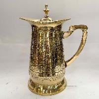 Water Serving Set With Jug, Round [serving Tray] And [five Glasses]