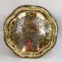 Alcohol Serving Set With [bottle],round [serving Tray] And 4 Wine Glasses
