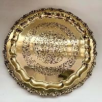 Water Serving Set With Jug, Round [serving Tray] And [five Glasses]
