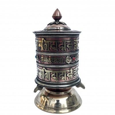 Table Prayer Wheel, With Mantra Inside