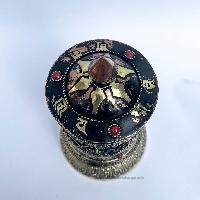 Table Prayer Wheel, With Mantra Inside, [stone Setting]