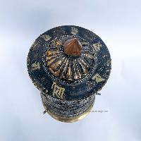 Table Prayer Wheel, With Mantra Inside, [stone Setting]