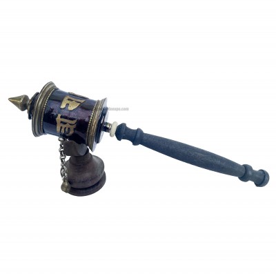 Brass Hand Held Prayer Wheel