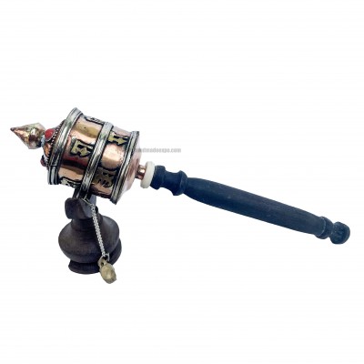 Brass Hand Held Prayer Wheel