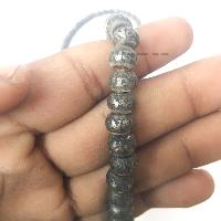 108 Om Design Beads, [iron Leads]
