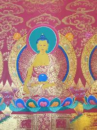 Thangka Painting Of Pancha Buddha