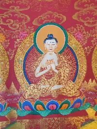 Thangka Painting Of Pancha Buddha