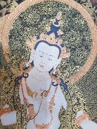 Thangka Painting Of Samantabhadra, [real Gold]