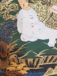 Thangka Painting Of Samantabhadra, [real Gold]