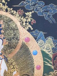 Thangka Painting Of Samantabhadra, [real Gold]