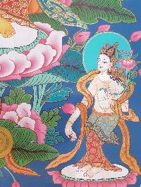 Thangka Painting Of Maitreya Buddha, [real Gold]