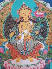 Thangka Painting Of Maitreya Buddha, [real Gold]
