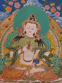 Thangka Painting Of Vajrasattva, [real Gold]