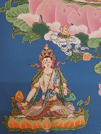 Thangka Painting Of Vajrasattva, [real Gold]