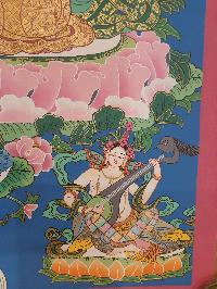 Thangka Painting Of Vajrasattva, [real Gold]
