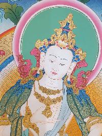 Thangka Painting Of Vajrasattva, [real Gold]