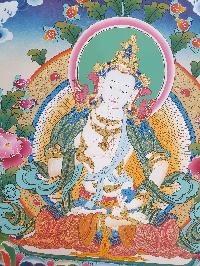 Thangka Painting Of Vajrasattva, [real Gold]