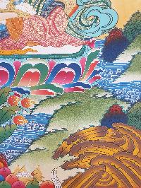 Thangka Painting Of Vajrasattva, [real Gold]