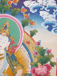 Thangka Painting Of Vajrasattva, [real Gold]
