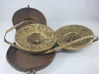 Om Mani Padme Hum Carved Tingsha With Metal Cover
