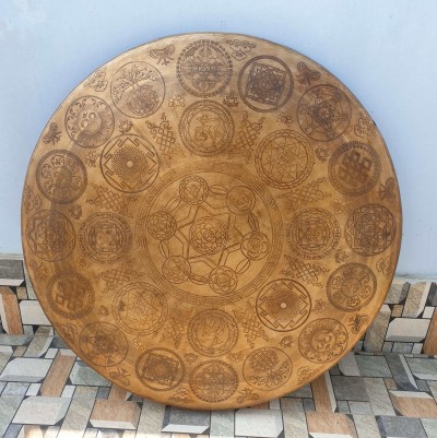 Handmade [gong], Bronze Chau Gong, Tam-tam Gong, Symphonic Gong With [mandala] Etching