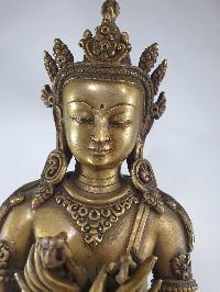 [full Metal], [heavy], [master Quality] Buddhist Statue Of Vajradhara, [rare Find]