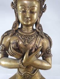 [full Metal], [heavy], [master Quality] Buddhist Statue Of Vajradhara, [rare Find]