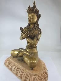 [full Metal], [heavy], [master Quality] Buddhist Statue Of Vajradhara, [rare Find]