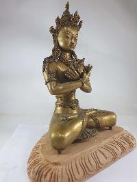 [full Metal], [heavy], [master Quality] Buddhist Statue Of Vajradhara, [rare Find]