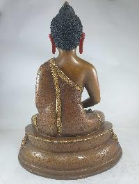 Buddhist Statue Of Amitabha Buddha [partly Gold Plated], [painted Face]