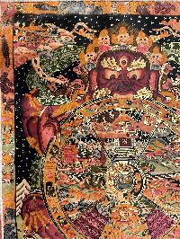 Thangka Painting Of Mandala, With [polyester Brocade Brocade]